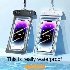 Waterproof Phone Bag, Dry Bags Waterproof, 1 Count Touch Screen Mobile Phone Waterproof Bag, Swimming Self-sealing Envelope Bag, Seaside Diving Shooting Drifting Transparent Phone Cover