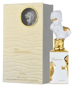 Lattafa Her Confession Eau de Parfum Long-Lasting Fragrance for Women, 3.40 Ounce / 100 ml