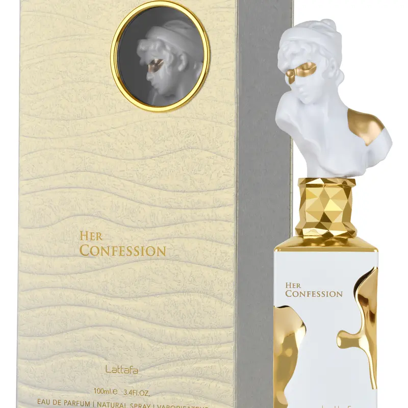 Lattafa Her Confession Eau de Parfum Long-Lasting Fragrance for Women, 3.40 Ounce / 100 ml