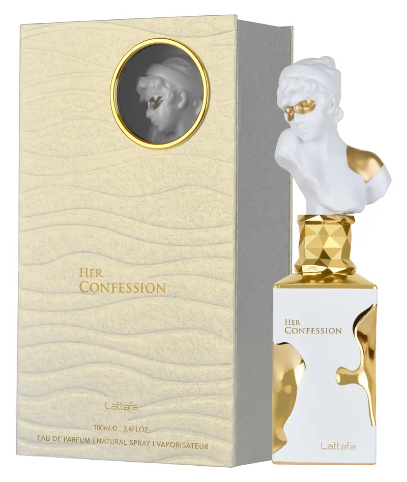 Lattafa Her Confession Eau de Parfum Long-Lasting Fragrance for Women, 3.40 Ounce / 100 ml