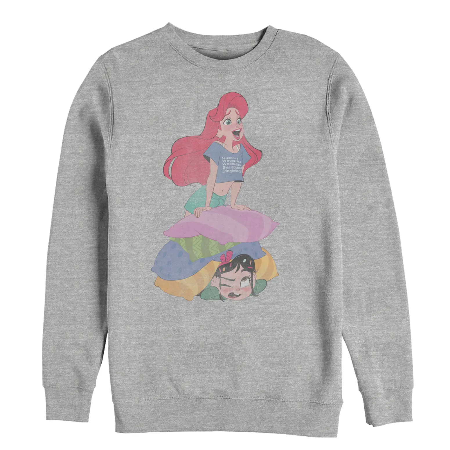 Men's Stylish Graphic Sweatshirt - Ralph Breaks the Internet Ariel Design, Casual Fashion Menswear