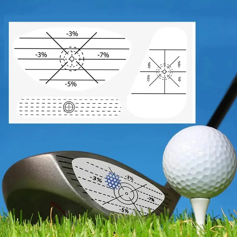 Golf Impact Tape Labels, 75pcs/150pcs Set for Wood & Iron Clubs, Training Aid for Swing Analysis, Practice Tool for Beginners & Professionals, Golf Gear, Golf Equipment, Golf Accessories, Golf Supply, Golf Training Accessory