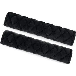 Seat Belt Pads Cover, 2 Pack Seat Belt  Strap Covers Protector to Release  to Your  and  for a Safety Driving (Black)