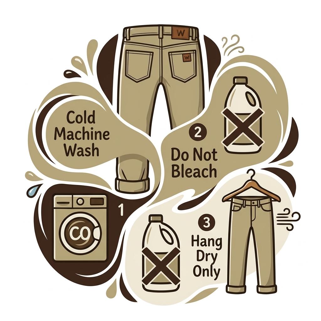 Corduroy 5 Pocket Jeans Khaki