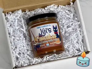 Jiji's Pancakes Candle | Hand Poured Vegan Wax Blend Candle | 9 oz, 4 oz, 2 oz Snap Bar