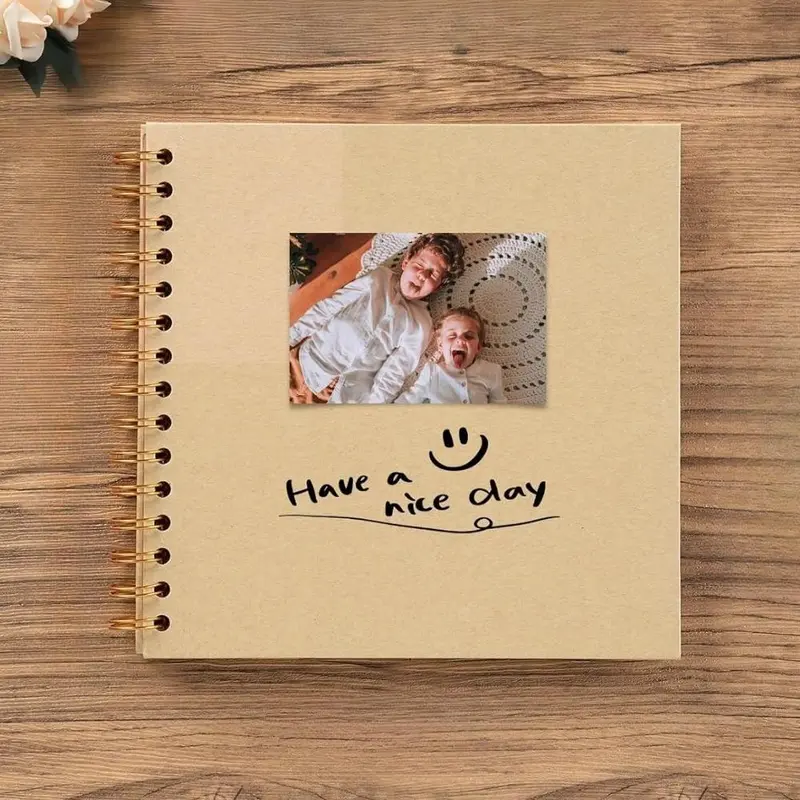 DIY Baby Scrapbook Keepsake Album, Family Memory Photo Book, Cherish Newborn Growth Moments & Wonderful Family Time for Baby Shower Gift