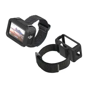 Wrist Strap Silicone Case for DJI Osmo Nano, Multifunctional Vision Dock with Adjustable Straps, Hands-free Recording & Real-time View Screen Protective Cover for Fitness, Hiking, Cycling
