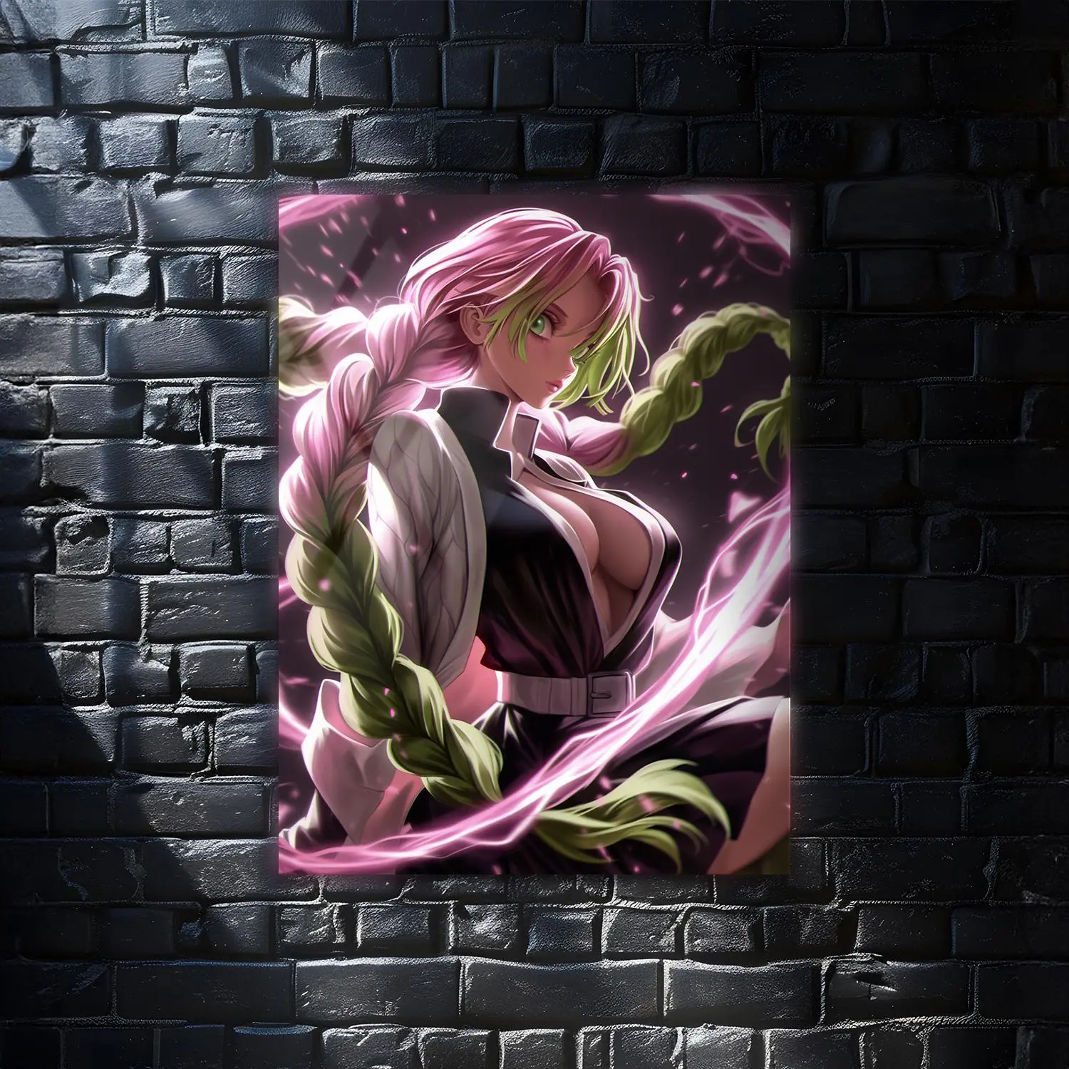Kanroji Mitsuri Demon Slayer Anime Wall Art Poster, Modern Wall Art, Anime Gifts, Wall Decor