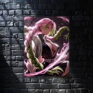 Kanroji Mitsuri Demon Slayer Anime Wall Art Poster, Modern Wall Art, Anime Gifts, Wall Decor