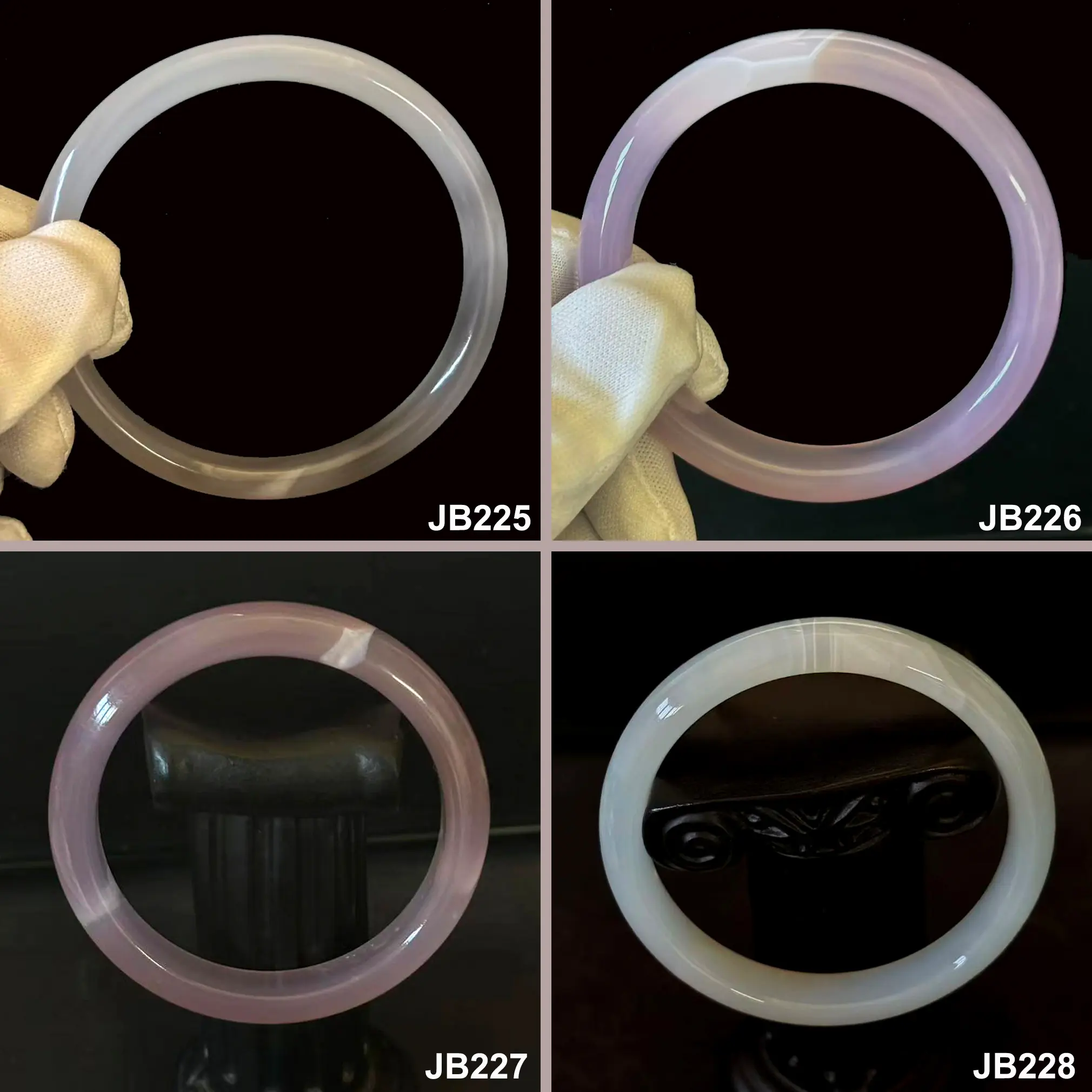 VTG Natural Gemstone Agate Bangles Bracelets VTG Natural Gemstone Agate Bangles Bracelets