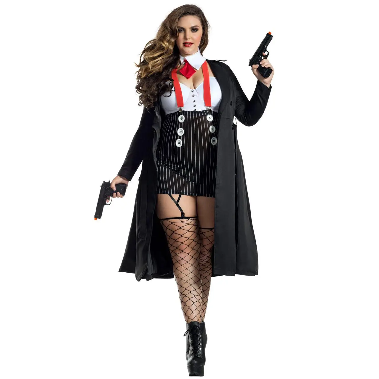 Plus Size Gangster Babe Costume