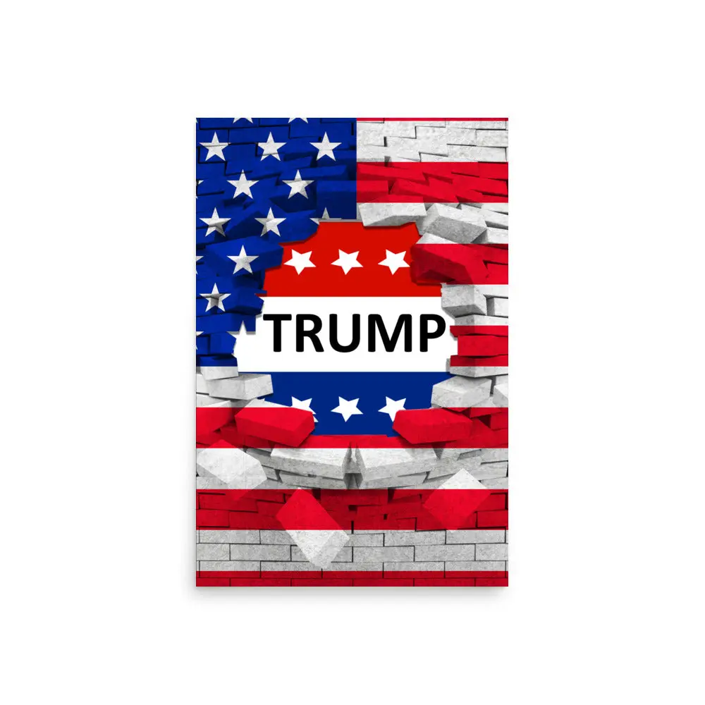 TRUMP USA FLAG Poster TRUMP USA FLAG Poster