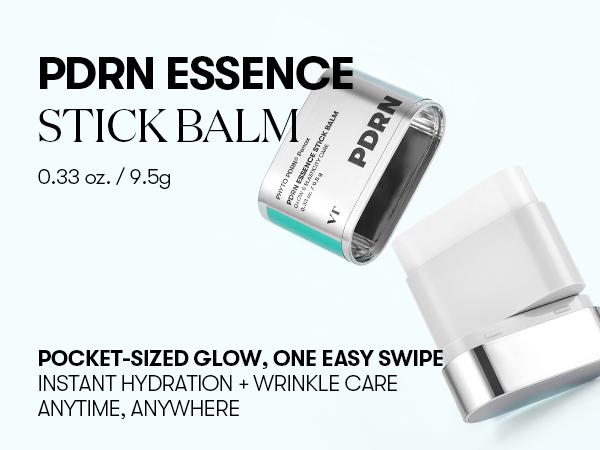 [VT Official] PDRN Essence Stick Balm, PDRN Collagen Multi Wrinkle Stick, All-in-One Eye & Neck Treatment, Glow Make Up Base & Face Treatment Balm