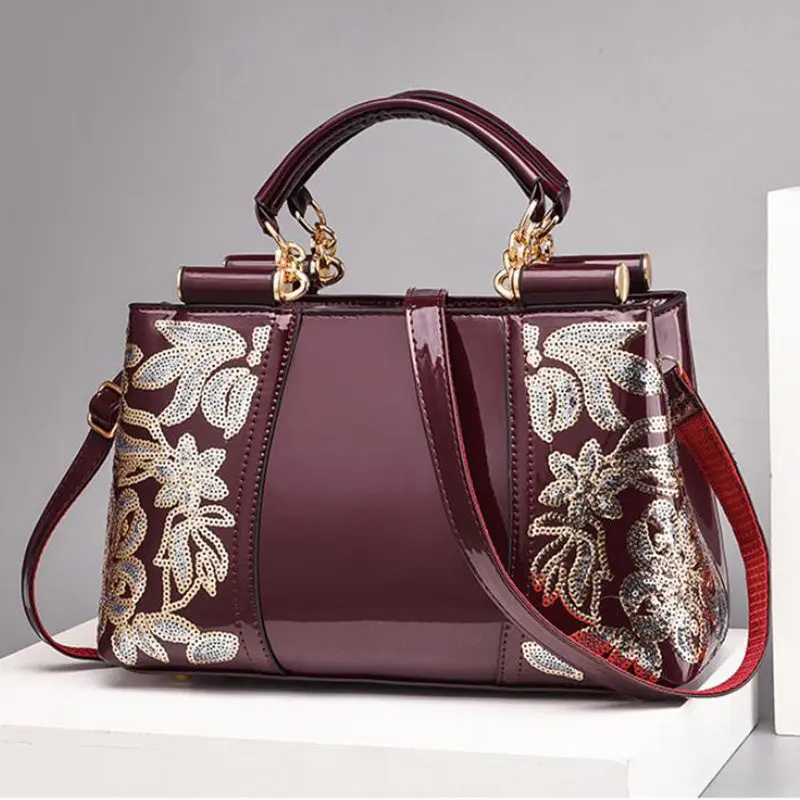Luxe Gleam Sequin Shoulder Bag