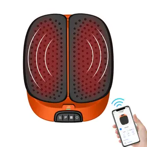 Snailax Foot Massager Machine with Heat,Remote Control, Adjustable Vibration Feet Massager Machine Increased Blood Circulation,Plantar Fasciitis, Stress Home Office Furniture