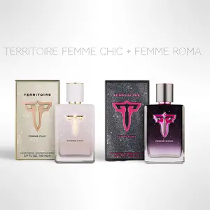 Territoire Femme Chic + Territoire Femme Roma – Eau De Parfum Bundle for Women (100ml / 3.4 oz Each)