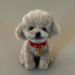 Handmade Miniature Pipe Cleaner Puppy DIY kit—Finished Item, Free DIY Tutorial Video and Material Kit