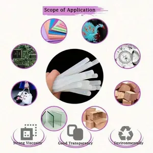 10pcs Hot Glue Sticks for Art Craft and DIY Projects, Versatile Adhesive Tools for Crafting, Ideal for Home Decor and Creative Work