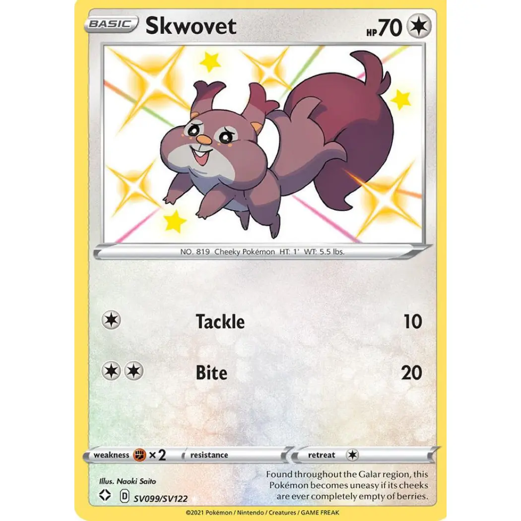 Skwovet - Shining Fates: Shiny Vault (SHFSV)