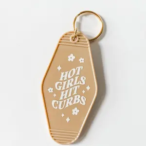 Hot Girls Hit Curbs Keychain
