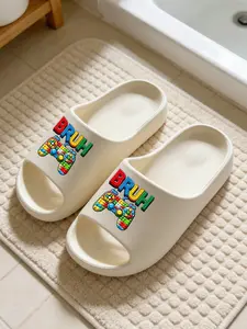 Block-Style Game Controller BRUH Print Cloud-Feel Fun Gamer Vibe Style Gaming Lovers Must-Have Gift Non-slip Soft Home Sandals