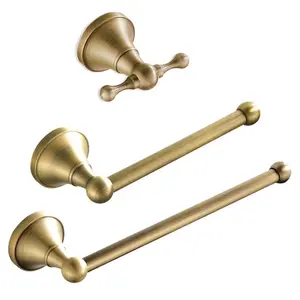 Antique Brass Bathroom Hardware Set
