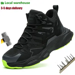 Safety Protective Boots Work Safety Shoes Men Anti-puncture Work Shoes Steel Toe boots Work Boots Indestructible Roofing Shoes Construction Work Shoes resistant