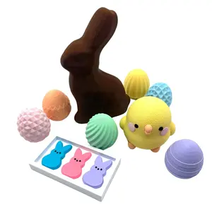 3D Printed Easter Decor: “Chocolate” Bunny, “Plush” Chick, “Eggs”, “Peeps”, Spring Decor, Filler Easter Basket Filler