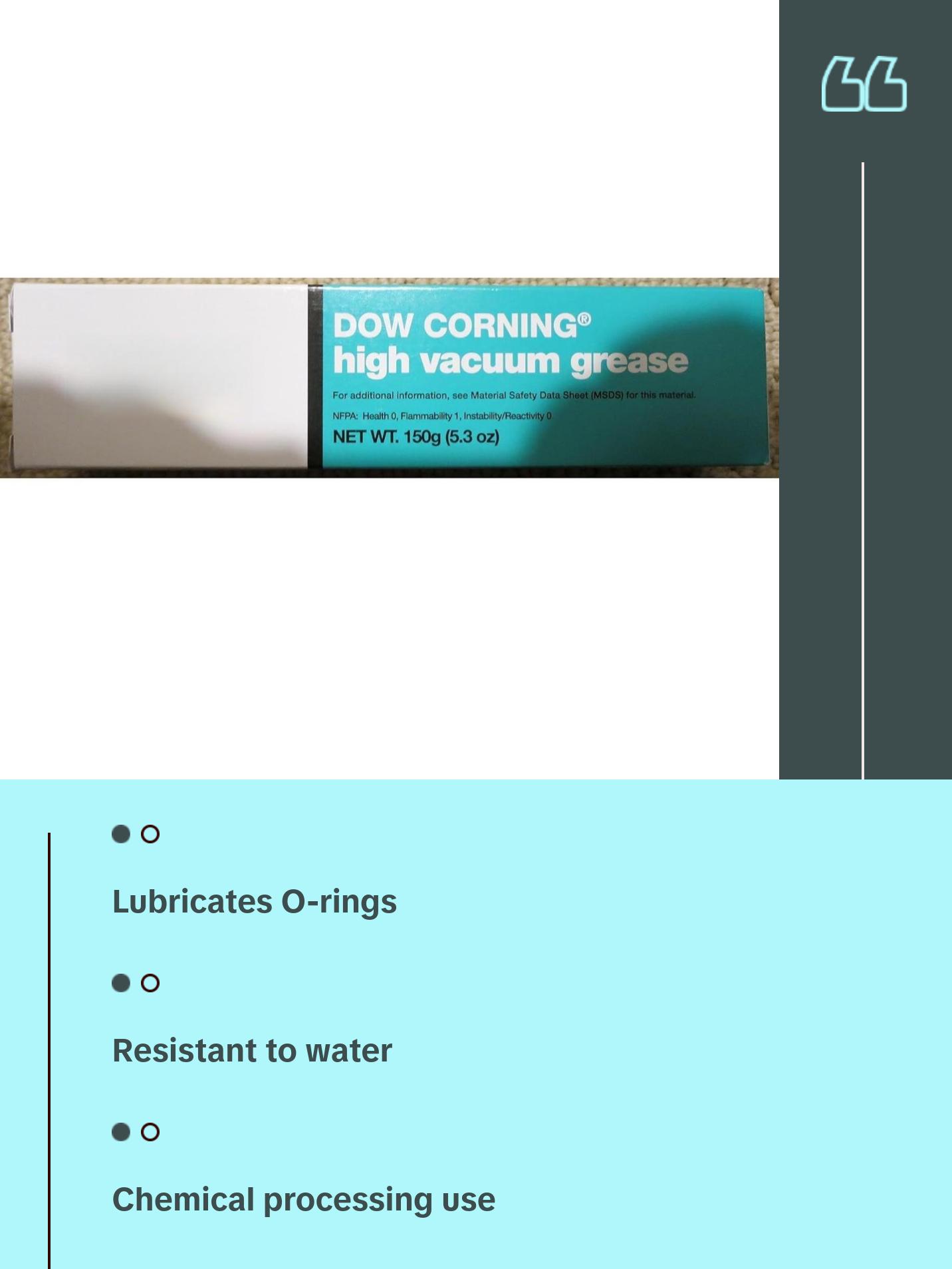 Dow Corning Vacuum Grease 5.3oz Tube