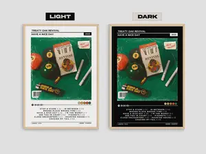 Treaty Oak Revival Poster No Frame - Have A Nice Day Album Poster / Album Cover Poster / Music Gift / Music Wall Decor / Album Art Photo Satin