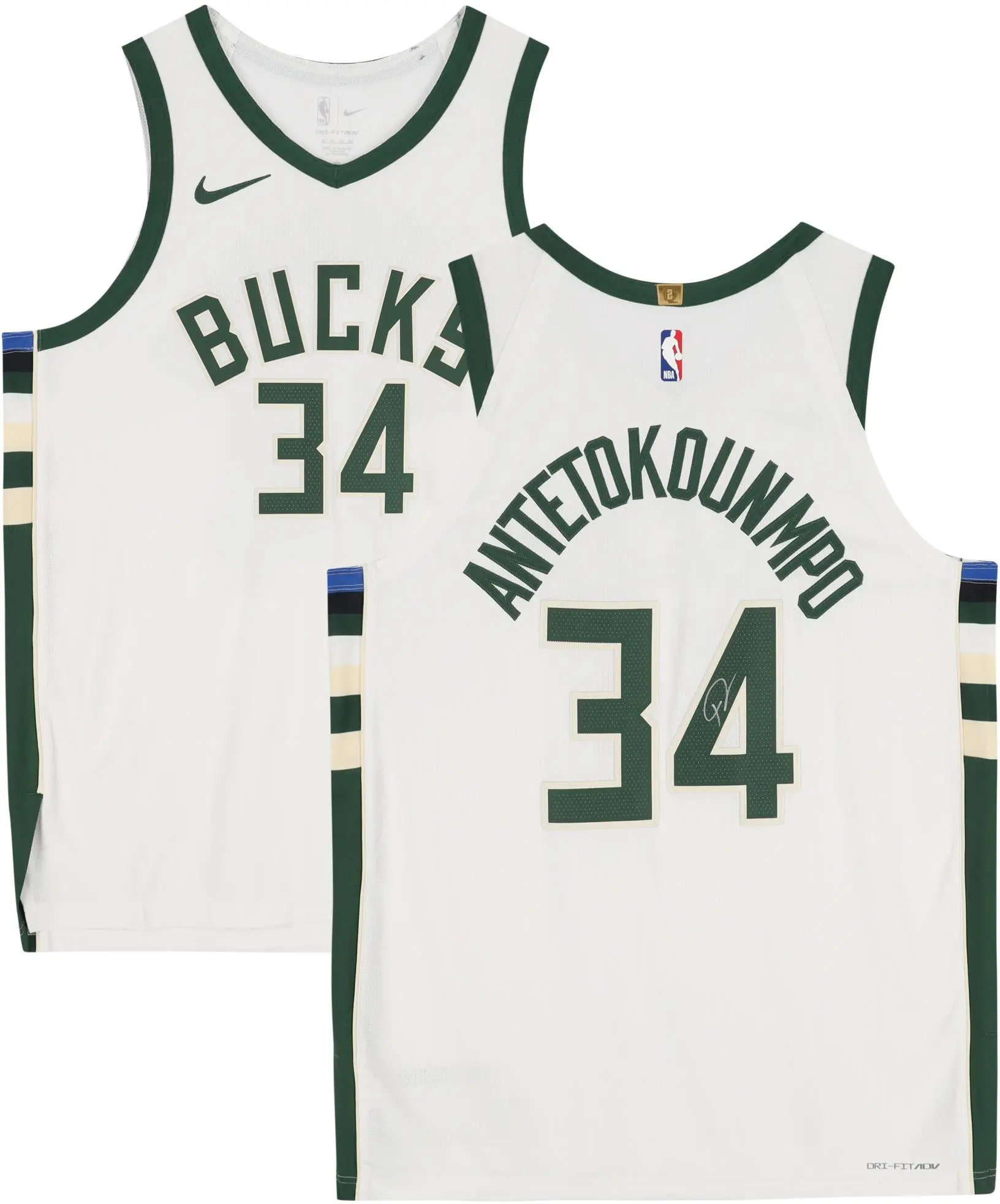 Giannis Antetokounmpo Milwaukee Bucks Autographed White Nike Authentic Association Edition Authentic Jersey - Fanatics Authentic Certified