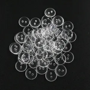 15mm (5/8'') Clear Transparent  Buttons for Sewing Craft Pack of 200 count 2 Hole Button for Repair Coat Ornament Decoration Buttons for 's Manual DIY Hanmade