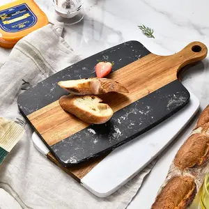 Marble & Acacia Wood Chopping Board - Stylish & Durable