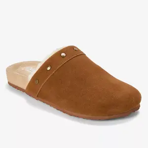 dluxe by dearfoams Women's Imogen Slide Slippers - Chestnut 11
