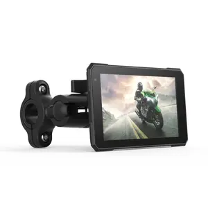 Wireless Carplay & Android Auto Motorcycle Screen, 5-Inch Touchscreen, Ip67 Waterproof, Bluetooth-compatible Navigation & Voice Assistant