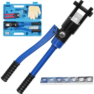 16 Packs Hydraulic  Lug Tool with durable case, 6 AWG to 4/0 AWG   Crimping Tool WIRE Terminal  Set, 1203BL