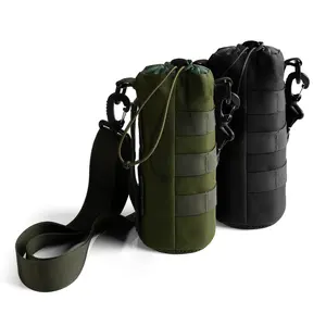 Westend Tactical Water Bottle Crossbody Bag – Black & Green
