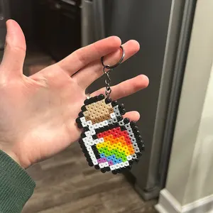 Perler Bead Potion Key Chain or Magnet Decor