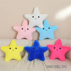 35cm Star Sea Star Pillow, Plush Toy for Kids' Room Decor, Birthday, New Year, Holiday Gift, Unisex, No Battery, No Ca Prop 65