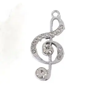 Sparkling Treble Clef Necklace - Multiple Crystal Colors (Pink, Red, White, Blue).Music - Inspired Design.Elegant & Eye - Catching.Perfect for Music Lovers.A Stylish Accessory to Elevate Your Look!daily gift