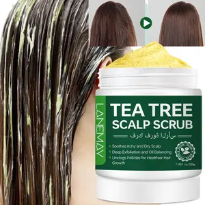 Tea Tree Scalp Scrub, Deep Cleansing Hair Scrub, Nourishing Hair Care Product for All Hair Types, Suitable for Women & Men