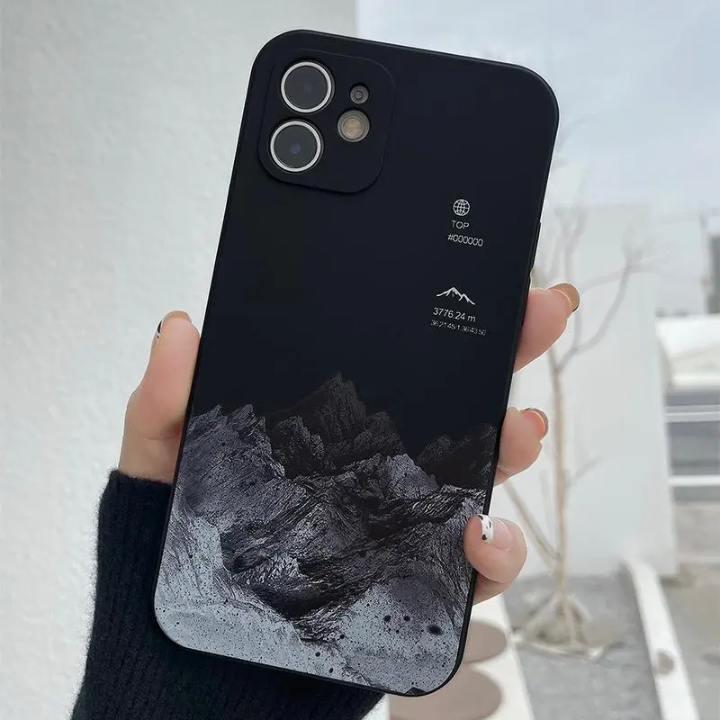 Mountain Pattern Phone Case, Protector, Anti-drop Shockproof Phone Protective Cover, Phone Accessory Compatible with iPhone 6 7 8 X XR XS 11 12 13 14 15 16 Pro Max