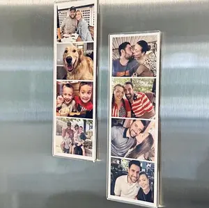CavellaCo Custom Photo Strip Fridge Magnet Personalized Picture Gift 2x6 inches With Magnets for Home Decor & School Locker