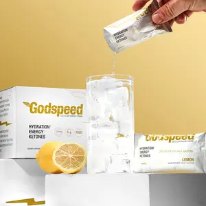 Godspeed Cellular Energy Drink 22 Servings - Lemonade Electrolyte powder for Hydration Energy & Ketones - Perfect for Sport & Healthy Living