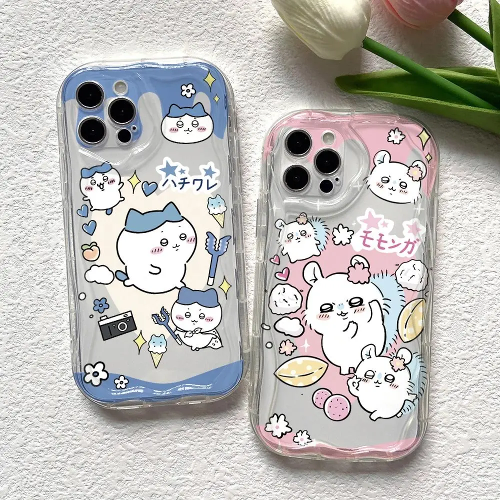 Cute Chibi Characters C-Chiikawas Hachiwares 3D Creamy Wave Soft iPhone Case - Multi-Model Accessory for iPhone 16,15,14 Plus,13,12 Mini,11,11 Pro Max,X,Xs,XR,7,8 Handheld Device Protection, Accessories, For Iphone 11