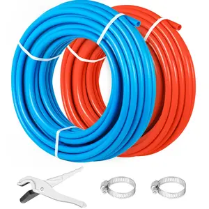 VEVOR Pex Pipe 2 Rolls 1/2 inch 100 feet Plumbing Water Supply Tubing Tube Tool New