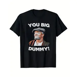Sanford and Son vintage 80s cotton T-shirt You Big Dummy funny meme Redd Foxx adult cotton T-shirt