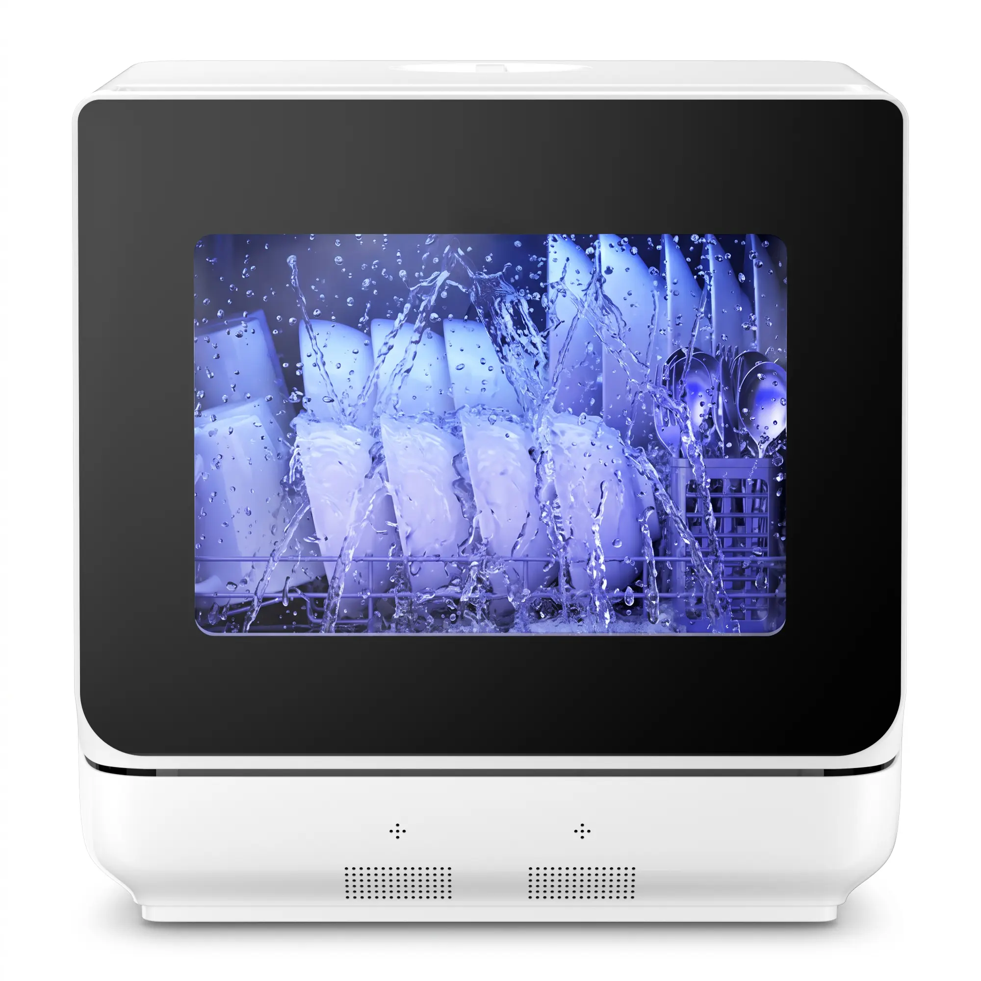 Sunvivi 18" Portable Countertop Dishwasher with Built-in Water Tank, No Plumbing or Hookup Required, Fits Up to 12" Plates, Compact Mini Dishwasher for RV, Apartment & Small Kitchen