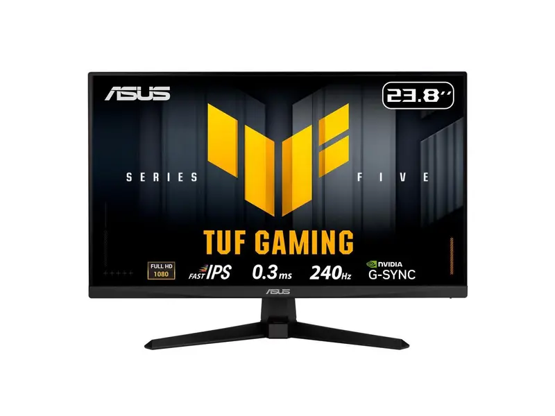 ASUS TUF Gaming Series 5 - VG249QM5A Gaming Monitor– 23.8" FHD(1920 x 1080) Fast-IPS, 240Hz, 0.3ms, G-SYNC® compatible, AMD FreeSync™ Premium, ELMB SYNC, 99% sRGB, DisplayWidget Center, Gaming AI,