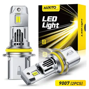 AUXITO 2026 Latest 9007 Headlight Bulbs,48000 6500K Cool White 800% Brighter, HB5 Light Bulbs for Fog Light, Non-polarity, Plug and Play, Pack of 2